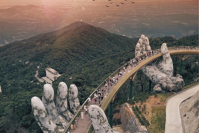 Ba Na Hills - Discover Golden Bridge - Linh Chua Linh Tu temple and the afternoon views