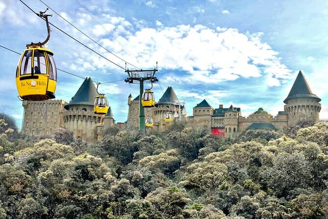 Ba Na Hills & Golden Bridge Tour from Da Nang - Cable cars above Mo Stream and Toc Tien Waterfall