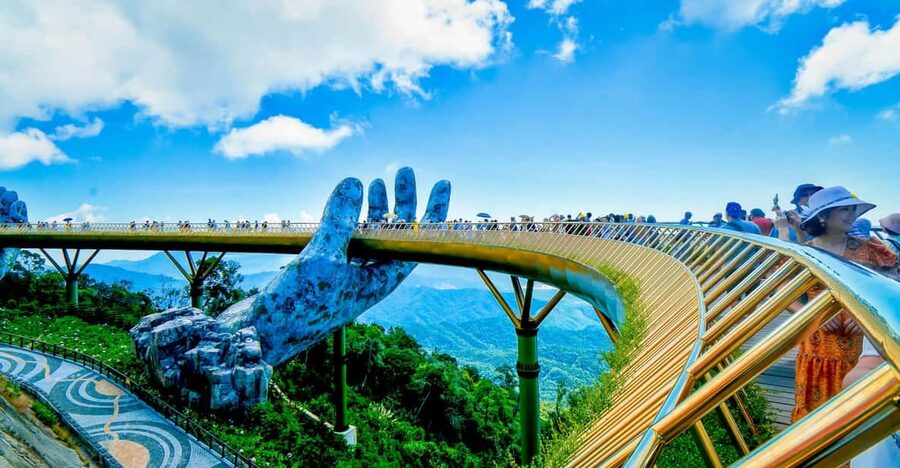 Da Nang: Ba Na Hills Entry with Cable Car and Lunch Option - Golden Bridge: the photo stop that defines Ba Na Hills
