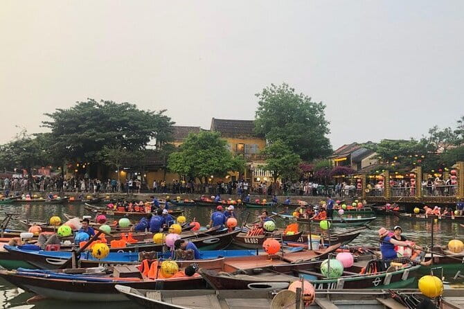 Da Nang Basket Boat Ride in Hoi An City with Release Lantern - Cam Thanh Coconut Village and the basket boat ride