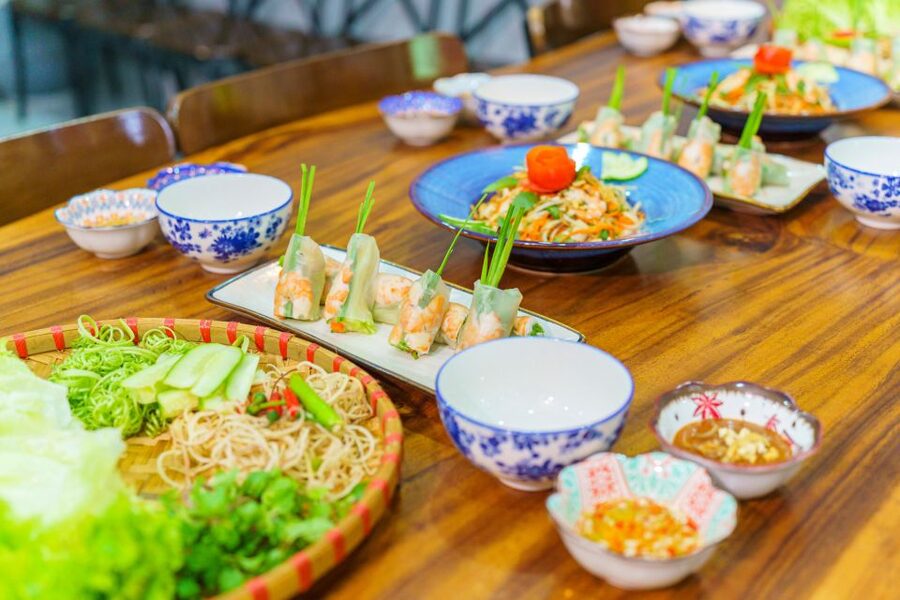 Da Nang Cooking: Market tour, farming, and cooking class - Herbal tea, dessert, and the meal at the end