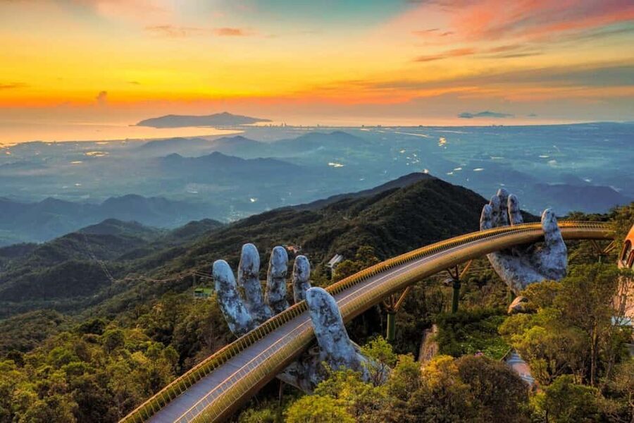 Da Nang: Golden Bridge, Marble Mountains & Monkey Mountain - Marble Mountains, caves, and the Water Mountain climb