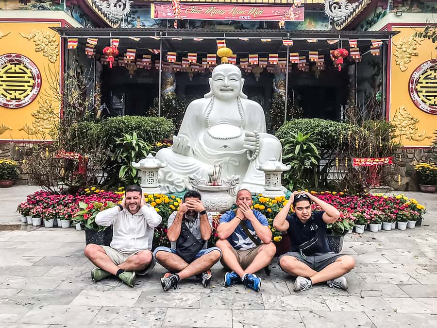 Da Nang: Lady Buddha, Marble Mountains, and Am Phu Cave Tour - Climbing Marble Mountains