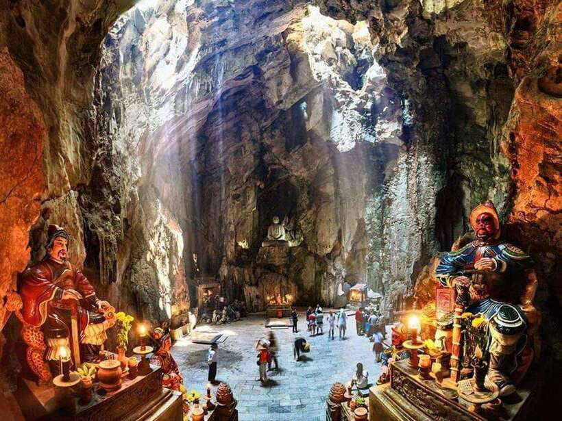 Da Nang: Marble Mountains, Hoi An, and Coconut Forest Tour - The walking, weather, and temple etiquette