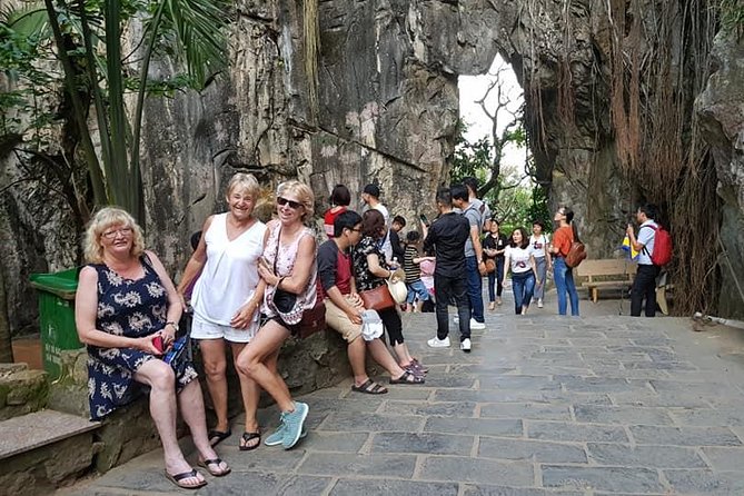 DA NANG NIGHT LIFE Tour with MARBLE MOUNTAIN & LADY BUDDHA STATUE, DRAGON BRIDGE - Dragon Bridge after sunset