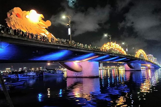 DA NANG NIGHTLIFE Tour with MARBLE MOUNTAIN & LADY BUDDHA STATUE, DRAGON BRIDGE - Marble Mountains, where caves hold both faith and wartime memory