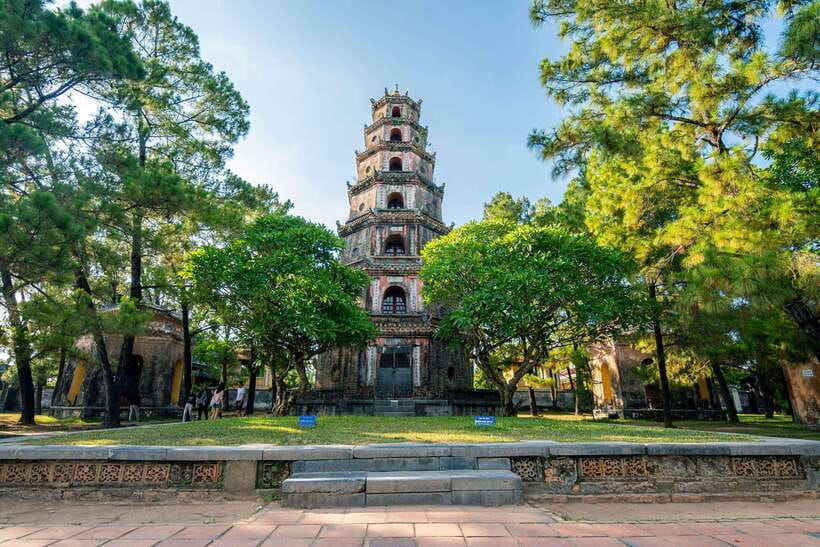 Da Nang : Private Day Trip to Imperial City - Hue - Thien Mu Pagoda beside the Perfume River
