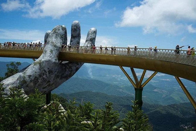 DaNang Fullday Tour-GOLDEN BRIDGE-MARBLE MOUNTAIN-MONKEY MOUNTAIN - Ba Na Hills at 1,487 meters