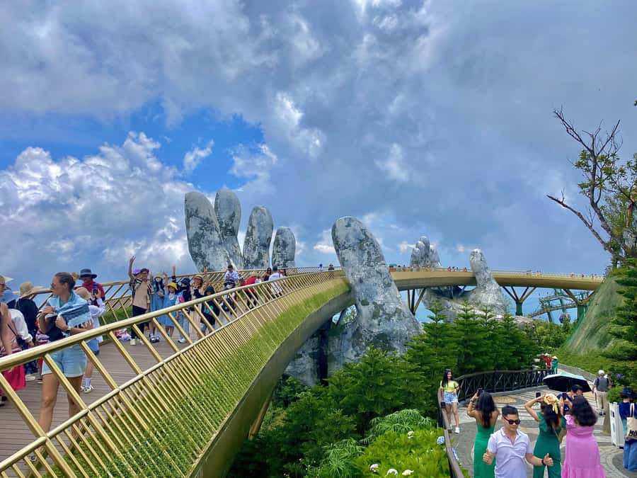 Danang: Golden Bridge by Private Car or Bus w hotel pickup - Making sense of Ba Na Hills in one day