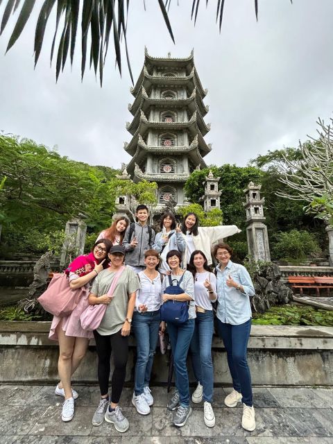 DaNang: Lady Buddha, Marble Mountain, Hoi An Town Group Tour - Marble Mountains, caves, and the step count