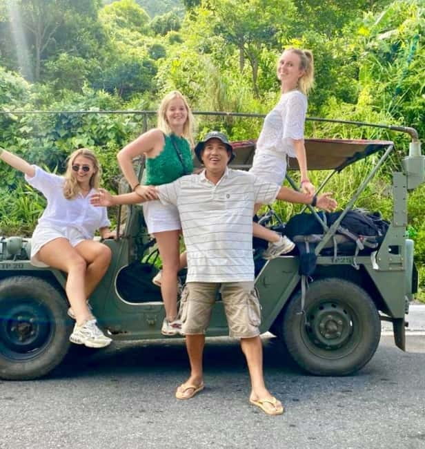 Discover Son Tra: Legendary US Army Jeep Adventure Tour - Lady Buddha at Linh Ung Pagoda