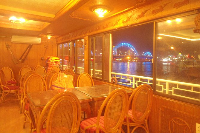 Dragon Cruise by Romantic Yatch: Tasty Beer/Flower/Cake & Dance - Boarding the three-level dragon boat