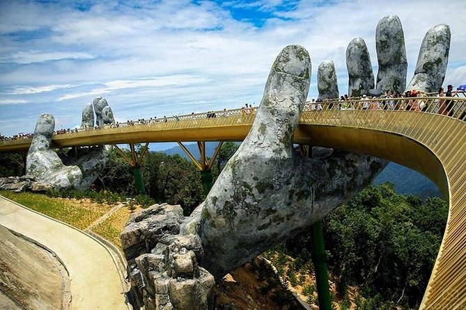 Explore Vietnam's Paradise - Ba Na Hills Private Tour - Walking across the Golden Bridge