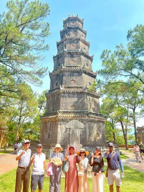 From Da Nang: Hue City Full-Day Tour with Lunch (Group tour) - Thien Mu Pagoda beside the Perfume River