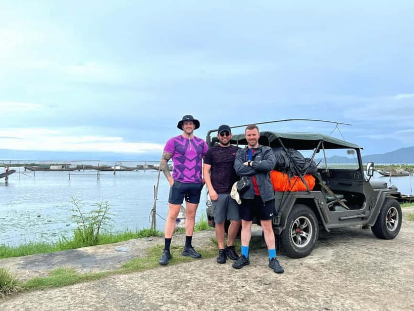 From Hue: Group Jeep Tour to Hoi An via Hai Van Pass - Lang Co Beach before the mountain road