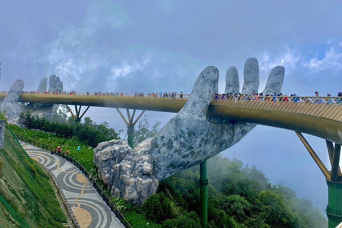 Full-Day Private Tour in Golden Bridge and Ba Na Hills - Walking across the Golden Bridge