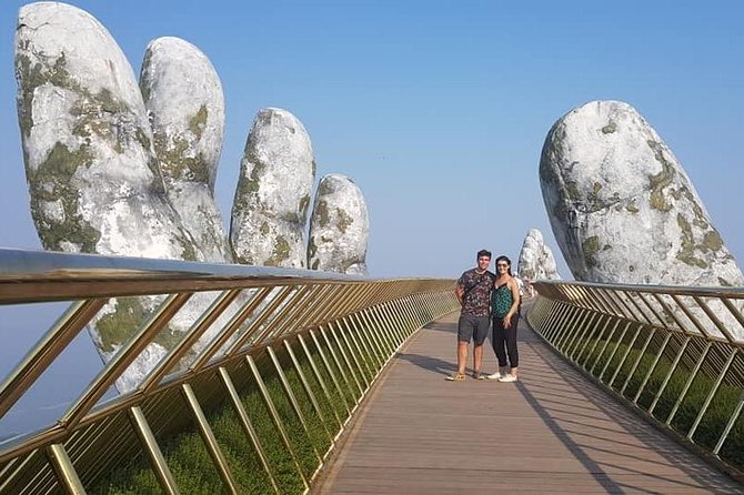 GOLDEN BRIDGE BA NA HILLS - CABLE CAR & Da Nang City PRIVATE TOUR - Exploring Marble Mountains’ caves and temples