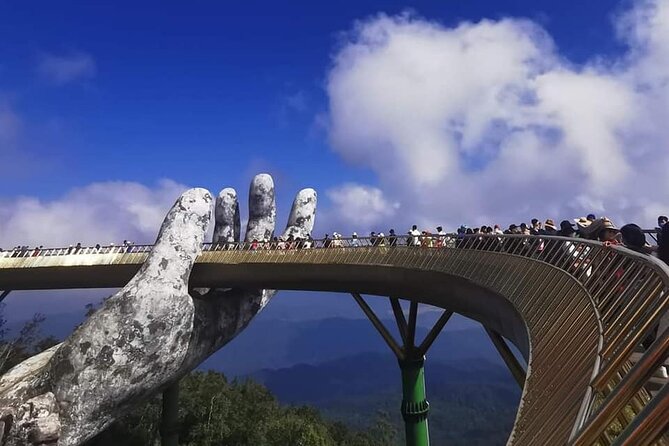 GOLDEN BRIDGE BA NA HILLS - CABLE CAR & Da Nang City PRIVATE TOUR - Riding the Ba Na Hills cable car