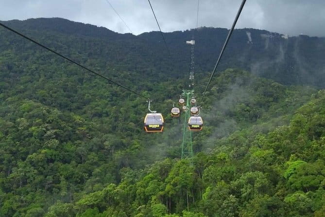 Guided private tour to Ba Na Hills and My Son Holyland - Riding the cable car to Ba Na Hills