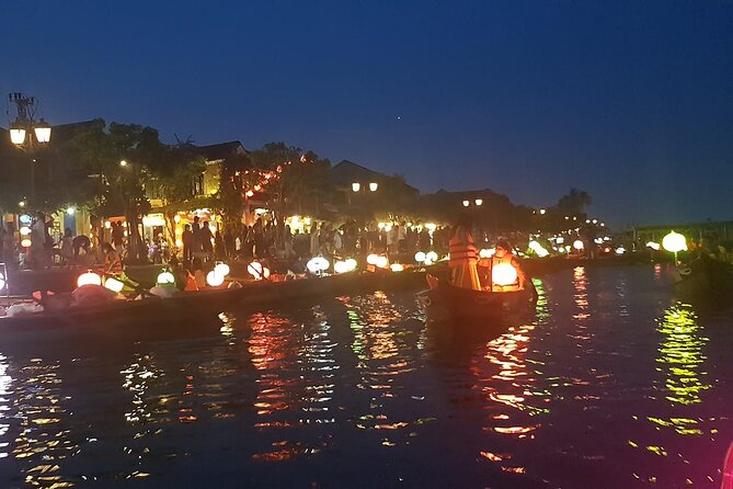 Guided Tour to Marble Mountains & Hoi An Walking Tour , Night Market, Boat Ride - Lanterns, food, and shopping at the Night Market