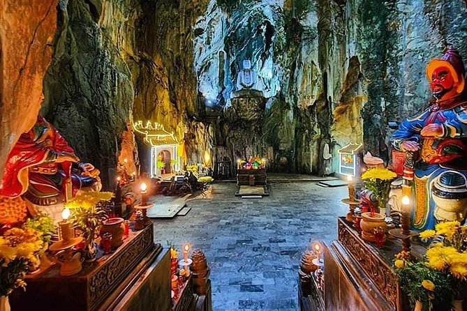 Guided Tour to Visit Marble Mountain,Lady Buddha Statue& Monkey Mountain by Jeep - Son Tra Mountain by Jeep, with wartime traces above Da Nang