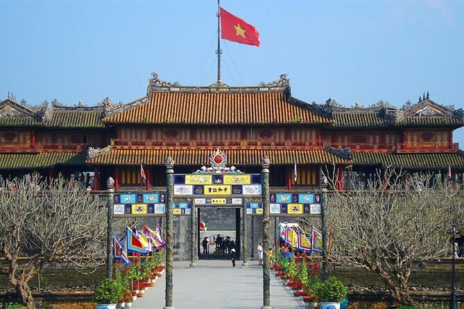 Hai Van Pass and Hue City Sites Deluxe Small Group Tour - Thien Mu Pagoda beside the Perfume River