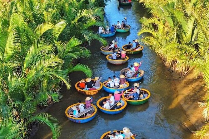 Hoi an Coconut Boat & Hoi an Ancient Town(Option Marble Mountain) - Bay Mau Coconut Forest and the spinning basket boats