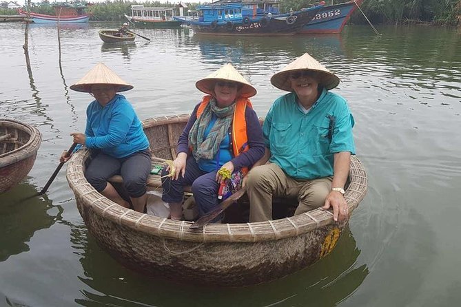 Hoi An Countryside Tour:Basket Boat,Buffalo Ride, Farming & Lantern Making Class - Coconut Forest by bamboo basket boat