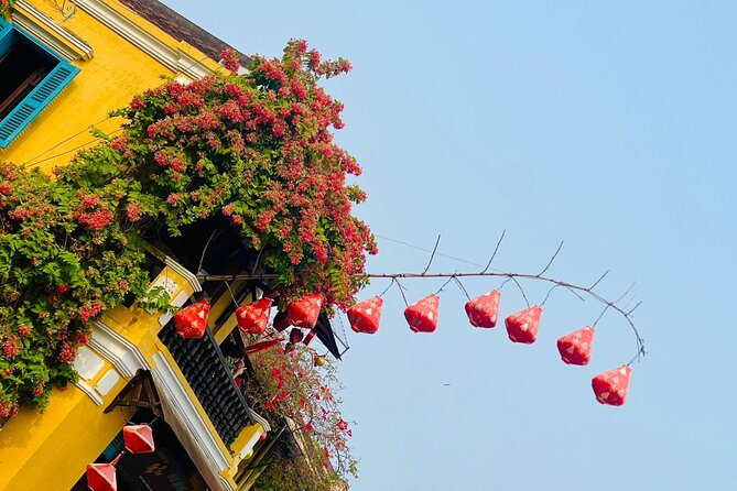 Hoi An Day Trip From Da Nang with Coconut Forest and Hoi An Town. - Lanterns and a Sampan on the Hoai River