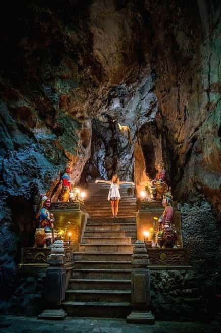 Hoi An: Marble Mountain- Am Phu Cave - Lady Buddha Tour - Climbing the five Marble Mountains