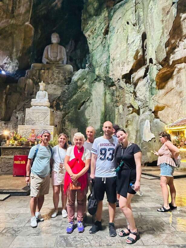 Hoian/Danang: Marble Mountain - Am Phu Cave & Lady Buddha - The 25-minute ride to Son Tra Peninsula