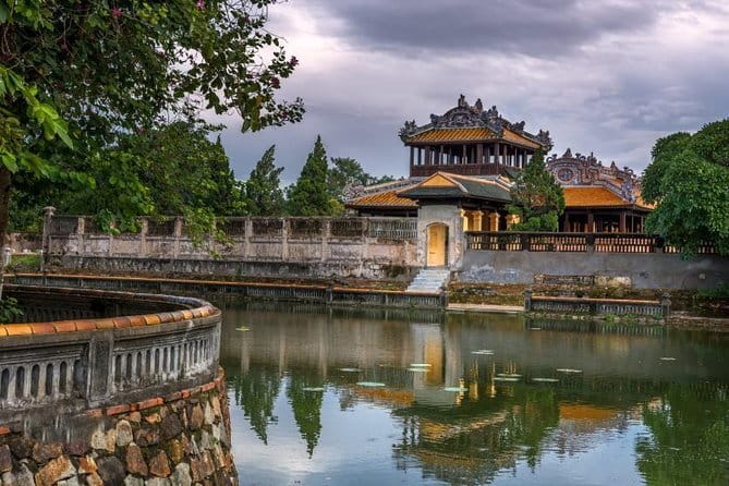 Hue City 1 Day Tour (from Da Nang) - Thien Mu Pagoda beside the Perfume River