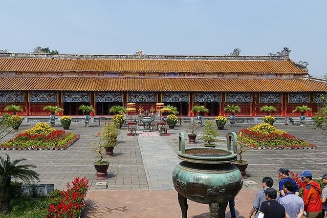 Hue Imperial City Daily Ingroup Tour via Hai Van Pass - Thien Mu Pagoda beside the Perfume River