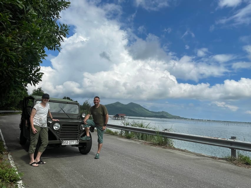 Hue To Hoi An By Jeep Via Hai Van Pass With Fabulous Stops - The vehicle change near Da Nang