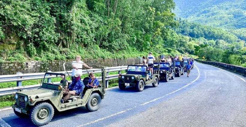 JEEP TOUR VIA HAI VAN PASS FROM HOI AN/HUE - Suoi Mo gives the route a wet, playful stop