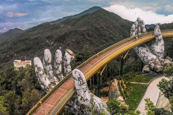 Marble Mountain - Golden Bridge - Ba Na Hills Full Day Private Tour - Lunch at Beer Plaza around noon