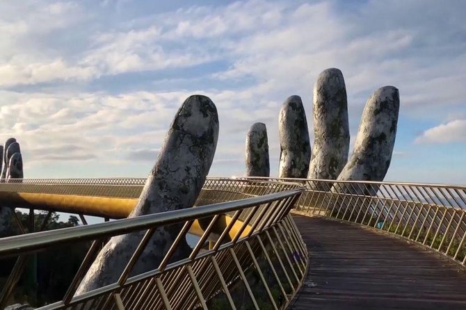 Marble Mountain - Golden Bridge - Ba Na Hills Full Day Private Tour - Gardens, temples, and the French Village