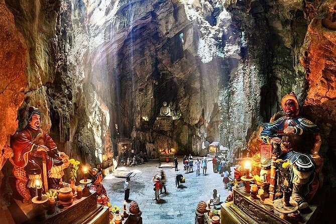 Marble Mountains Am Phu Cave and Monkey Mountain Sunset Tour - The giant Lady Buddha and Son Tra views