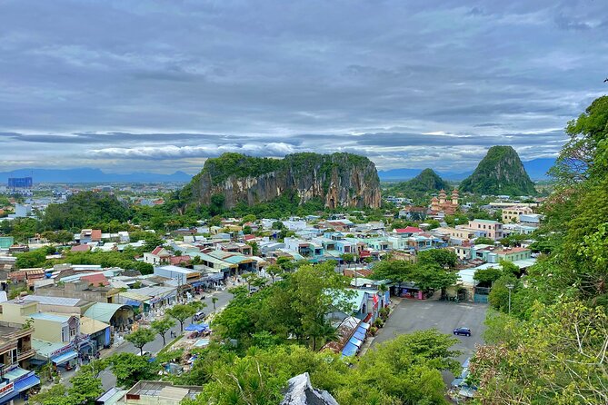 Marble Mountains, Coconut Forest & Hoi An Ancient Town Tour - Marble Mountains: caves, pagodas, and steep steps