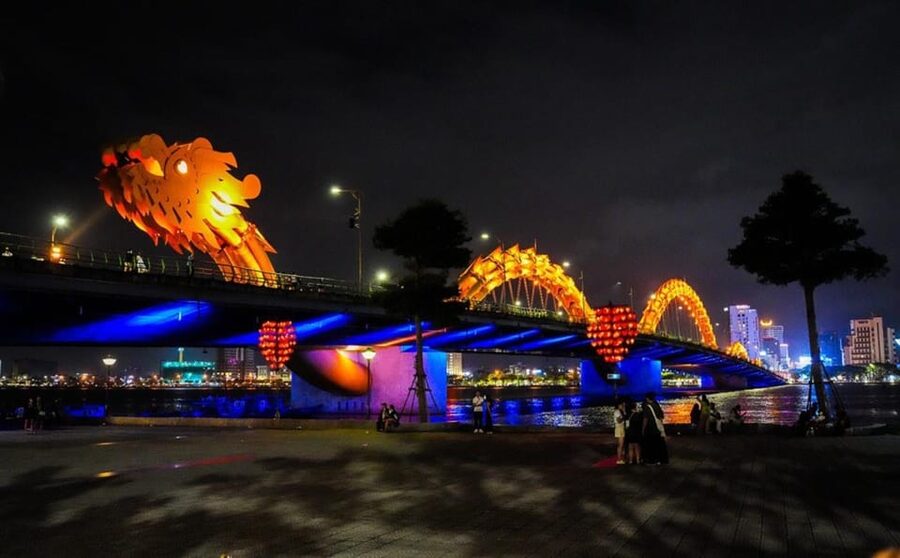 Marble Mountains - Han River Cruise -Dragon Bridge by night - Phở dinner before the river lights