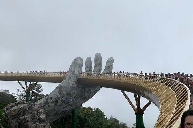 Marble Moutain - Golden Bridge - Ba Na Hill via Cable Car from Da Nang or Hoi an - Riding the Ba Na Hills cable car