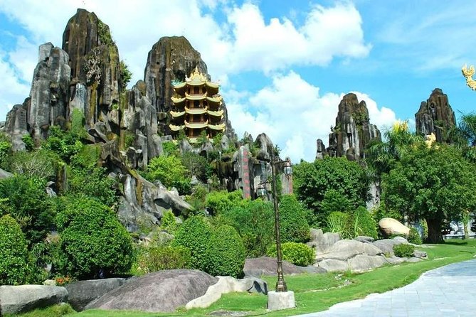 Morning Small group to Marble Mountains - Am Phu Cave - Monkey Mountain - Lady Buddha and Monkey Mountain in 40 Minutes