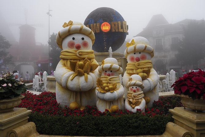Private car and cable car ticket to the Ba Na hills and Golden Bridge - Fantasy Park for families and rainy weather
