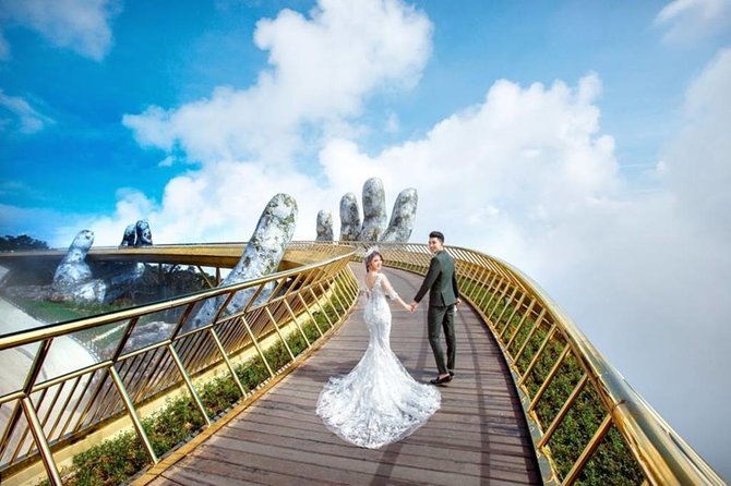 PRIVATE Half day to Golden Bridge Bana hill from Danang City - Le Jardin D’Amour and the first hilltop sights