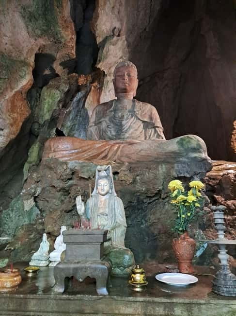 Private Jeep Tour to Marble - Monkey Mountains -Son Tra peak - Inside Marble Mountains, where caves become shrines