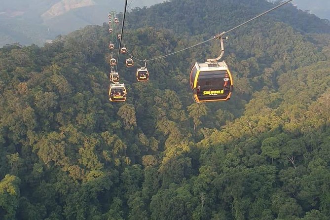 Private luxury Ba Na Hills & Hoi An Walking Tour, Night Market - Riding the Ba Na Hills cable car