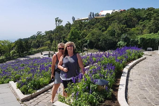 Shore Excursion CHAN MAY or TIEN SA to GOLDEN BRIDGE, MARBLE MOUTAIN,LADY BUDDHA - The Golden Bridge gives the day its big opening