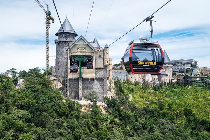 Sunset at Ba Na Hills and Golden Bridge Danang - SUMMER DISCOUNT! - Riding the cable car to the summit