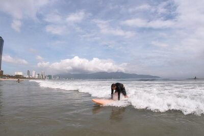 Surfboards rental on My Khe Beach