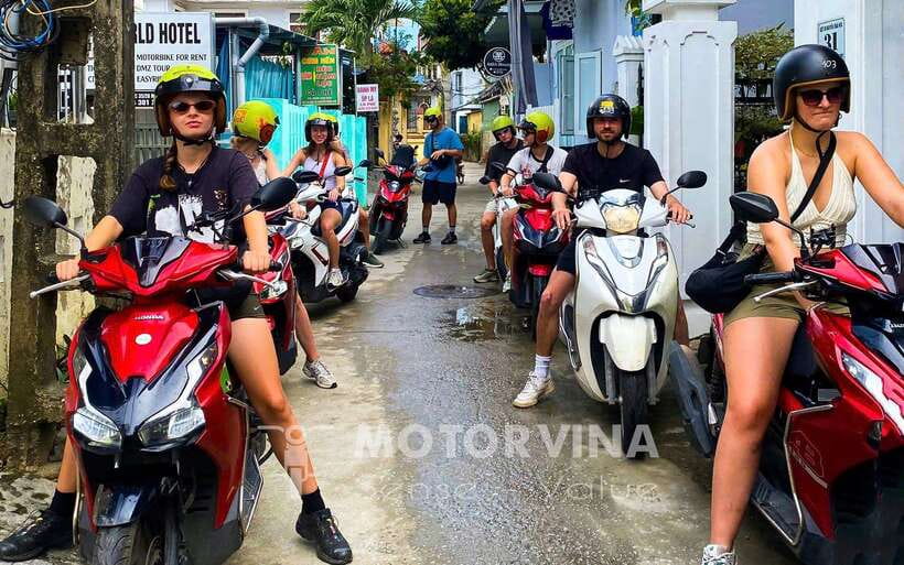 Top Gear Hai Van Pass Motorbike Adventure - by Motorvina - Lunch Beside Lang Co Lagoon